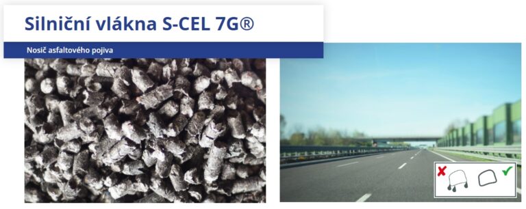 S-CEL 7G – nosič asfaltového pojiva, stabilizační přísada